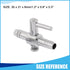 Single Way Air Valve Distributor for Aquarium Pump, Air Pump Control Valve (Silver Tone, 2pcs)