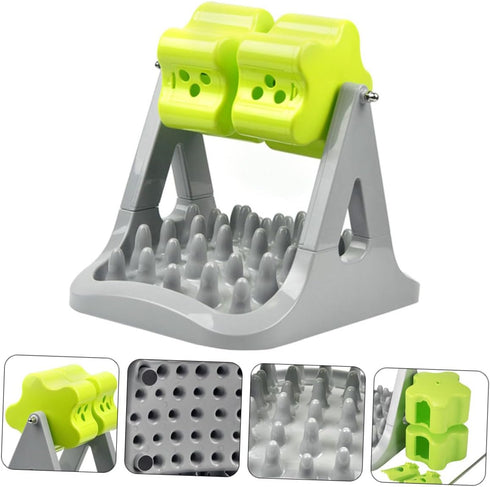 1-Piece Toyvian Automatic Dog Feeding Toy Choking PET Feeder Rotating Design Dog Food Dispenser for Training