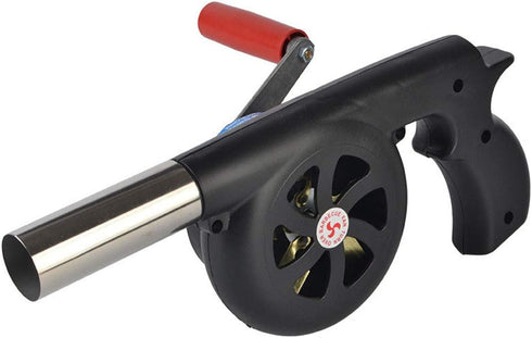 Sunglow Outdoor BBQ Fan Air Blower, Hand Crank Blowers, Barbecue Fire Bellows for Picnic Camping