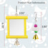Vehomy 2Pcs Chicken Mirror Toys for Hens Hanging Swing Mirror Toys with Bells and Beak Grinding Molar Stones