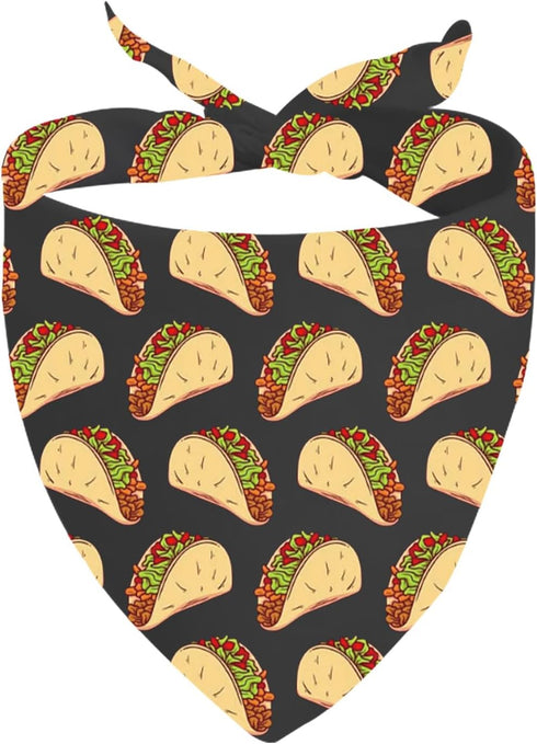 JXGZSO 1 Piece Taco Dog Bandana Taco Tie On Scarf Festive Dog