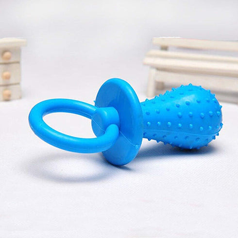 Jinshining Blue Dserw Dog Pacifier Chew Toy, Mini Bite Resistant Bell - Shape