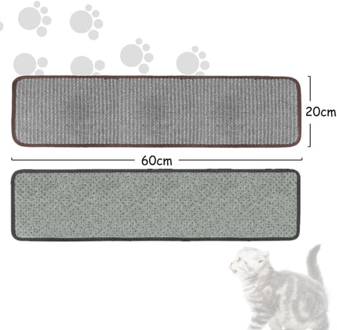 Natural Sisal Cat Scratching Pad Cat Scratch Furniture Protector Cat Scratcher Mat Sofa Bed Corner Protector Anti-Slip Cat Scratch Pads for Grinding Claws, Post Tree Ramp Cardboard Replacement