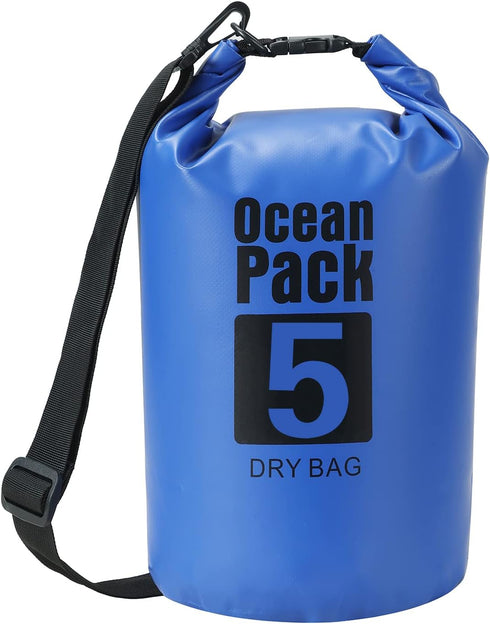 Floating Waterproof Dry Bag for Travel, Roll Top Sack Keeps Gear Dry for Kayaking, Camping, Fishing