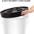 3PCS 5 5 Gamma,Black Gallon Screw Top Lids, Leak-Proof Seal Lids Bucket for Pet Food Storage Container Lids, Paint