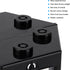 Zerodis Betta Aquarium Starter Kits, Small Crystal-Clear Aquarium for Fish-Loving Kids (Black)