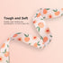 Handmade Dog Collar for Small Medium Large Dogs, White Peach with Pendant, Ideal for Girl and Boy Dogs