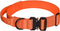 Tactical Dog Collar, Heavy Duty with Handle, Metal Buckle Dog Training Collar for Large Dogs (L, Orange)