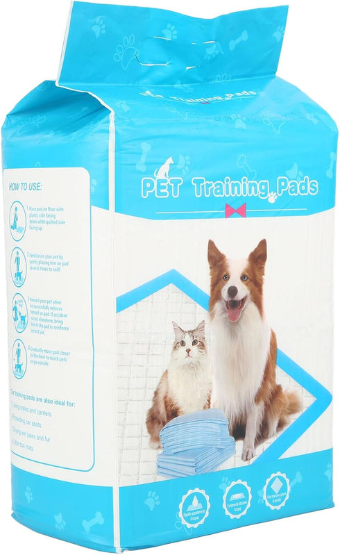 100 Count 45x60cm 17.7x23.6in (50pcs)) Pet Disposable Dog Pads, Quick Absorb Puppy Pee Pads with Leakproof Design