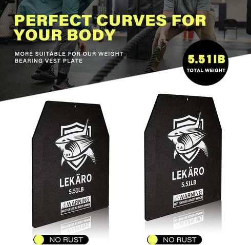 Weighted Vest Plates - 5.51/8.81/15.43/20.94LB Pair for Strength Training & Heavy Workouts