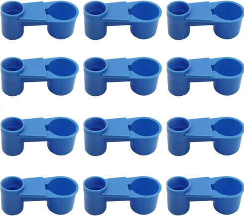 APlayfulBee 12Pcs Automatic Bird Drinker Feeder Plastic Soda Pop Water Bottle Cup or