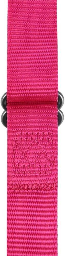 Hyhug Pets Premium Adjustable Leash - 4 to 6 Feet Durable Nylon with Soft Neoprene Handle for Young Dogs, Rose Red Pink