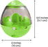 4.6 SunGrow Puppy, Small Dog Breeds, and Cat Treat Ball, Slow Pet Feeder, Boredom Buster, Adjustable Food Dispenser