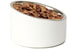 PetRageous 18438 Seychelles Stainless-Steel Slanted Dog Bowl | 1-Cup Capacity, 4.95-Inch Width, 2.95-Inch Height, White