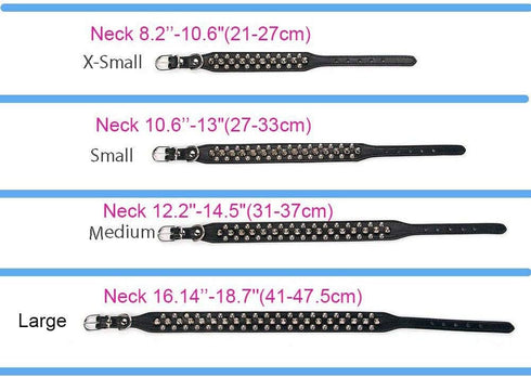 Spiked Dog Collar, Soft PU Leather with Rivet Spike Studded Design, Adjustable for Small Breeds (L, Pink Set)