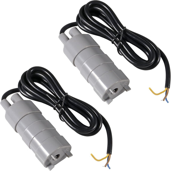 2pcs Mini Submersible Water Pump, DC 12V Micro Water Pump, 840L/H High Flow Pumps for Aquarium Fish Tank Fountain