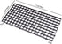 4 Pcs Aquarium Divider Tray Plastic Grid Aquarium Egg Crate Light Diffuser, Fish Tank Divider Filter Bottom Isolation with 8 Pcs Sucker Clip(Black)