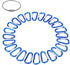 STURME 2" Aluminum D Ring Carabiners, Small Keychain Clip Set, Durable Improved 24 PCS