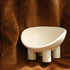 Four-Legs Ceramic Cat Bowl, Chubby Cute Pet Bowls, Matte Crème