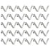HARFINGTON 30pcs V-Shaped Solid Lift Kayak Paddle Snap Spring Clip 6x8.5x33mm 65Mn Spring Steel Telescopic Locking Tube