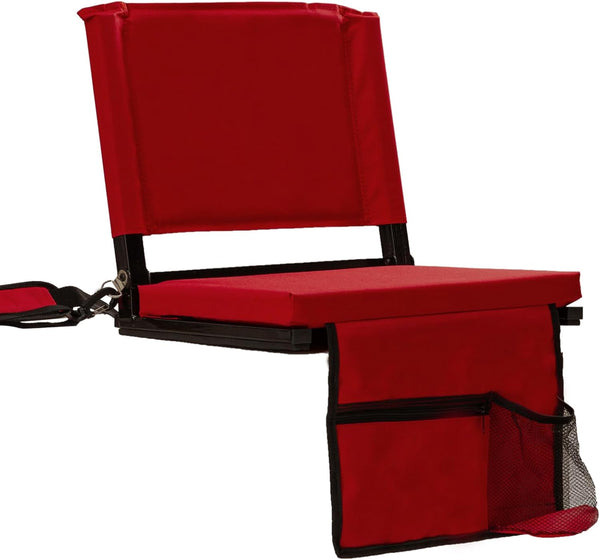 FZGhome Stadium Seats with Back Support for Bleachers Portable Padded Folding Bleacher Chairs