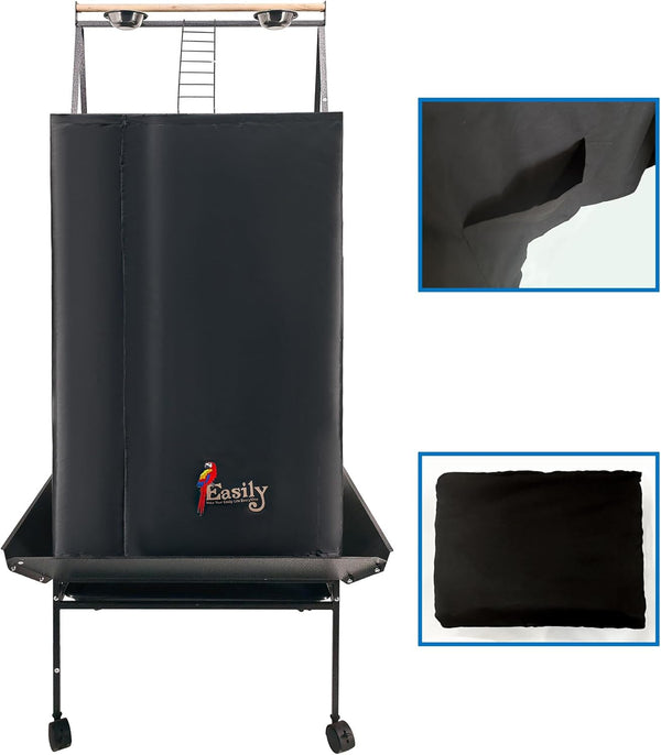 Easily Good Night Bird Cage Cover for Large Bird Cage with Play Top