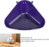 Triangle Corner Potty Sandbox, Plastic Wall Hanging Anti Splashing Small Animals Litter Box Bath Tub Container