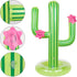 UNIME Inflatable Cactus Ring Toss Game Set, Target Toss with 4 Color Inflatable Rings for Pool Party Supplies