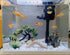 Small Japanese Fish Tank Decorations Set, Suitable for Aquariums up to 5 Gallon, Includes Plastic Plants