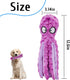 Squeak Dog Toy, 12.5In Plush Octopus with Crinkle Paper and Squeaky Inside, No Stuffing for Indoor Dogs (Purple)