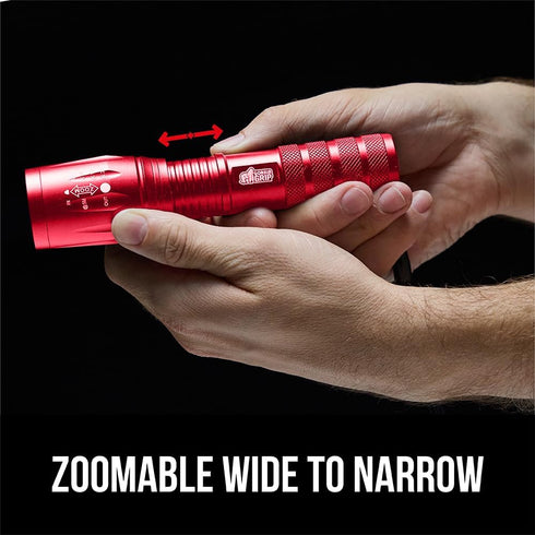 GORILLA GRIP Powerful LED Tactical Flashlight, 750 FT High Lumens, Water Resistant, Ultra Bright Mini Flash Light