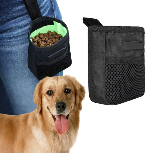 Small Dog Treat Pouch, Hands-Free Pet Treat Bag for Training, Clip Carrier