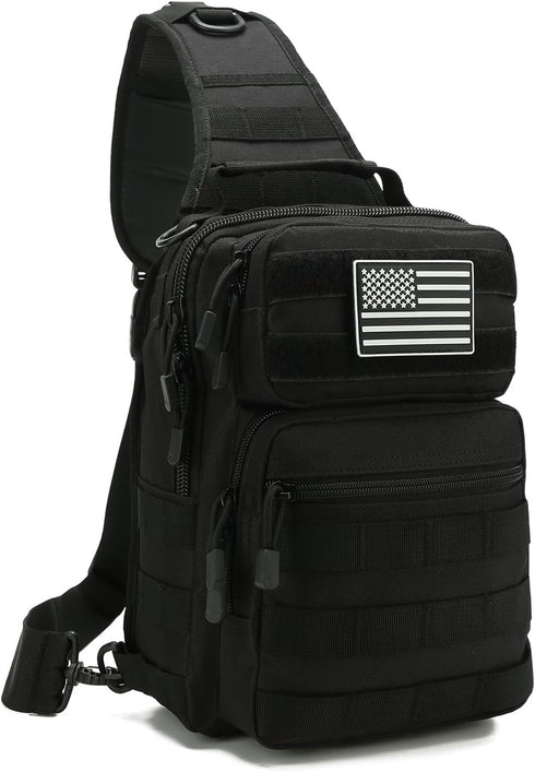 Tactical Sling Bag Backpack for Men Molle Shoulder Bag Pack Daypack Backpack