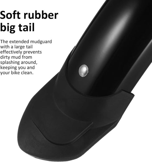 GANAZONO Bike Mudguards, Adjustable Road Mountain Bicycle Cycling Tire Front/Rear Mud Guards Fenders Set