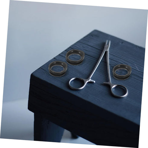 Finger Inserts 10pcs Silicone Ring Thumb Grips for Dog Clippers, Professional Beauty Tools and Grooming Accessories