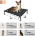 Elevated Dog Bed for Large Dogs, Heavy Duty Cot, Fits Up to 150 LBs, Washable Mesh, Black