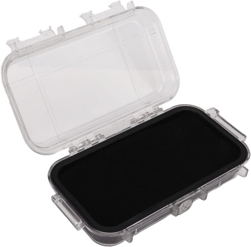 Waterproof Survival Storage Box Plastic Shockproof Box with Shock Absorption Liner Transparent Outdoor Dry Airtight Case for Camping Hiking(Transparent, large) by Alomejor