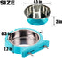 Kathson 2 Pack Crate Dog Bowl, Removable Stainless Steel Water Food Bowl for Hanging Pet Cage, Rabbit, Cat, Puppy