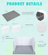 Bencacawinstyle Dog Litter Box with High Walls,Indoor Dog Potty for Small to Medium Dogs Like Corgie French