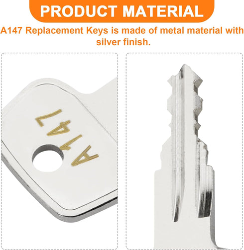 Yakima SKS Roof Rack Key A147, Replacement Keys for Roof Racks, Crossbars, Carriers