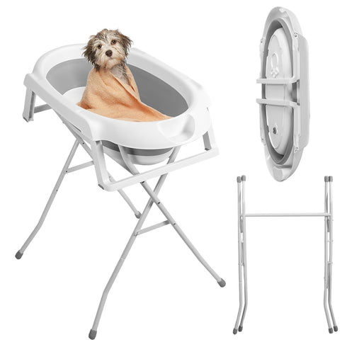 SamFansar 2 in 1 Dog Bathtub Dog Washing Station for Bathing and Grooming