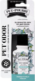 1.4 Oz Pet-Pourri Pet Odor Air + Fabric Odor Freshener Spray, Pawsitively Fresh, Travel Size Fl