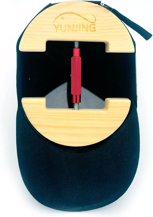 YUNJING Hat Stretcher, Wooden Adjustable Buckle, One Size Fits All from 6-1/2 to 9-1/2