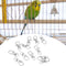 12PCS Bird Cage Lock Clips, Heavy Duty Metal Trigger 360° Swivel Snap Hook, Dog Leash Clip Hardware for Pet Cage Door
