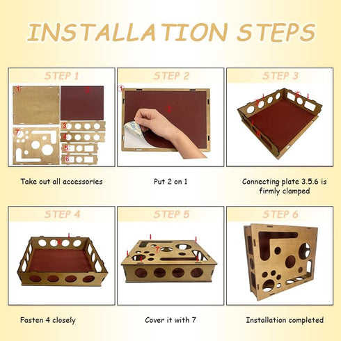 Generic 2026 Trimmed, Trimming New Cat Scratch Puzzle Enrichment Box, Cat Nail File Box with Sandpaper Inside, Toy Gift