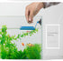 2 Pcs Fish Feeding Ring, Blue Floating Food Feeder Circle with Suction Cup for Aquarium, for Guppy, Betta, Goldfish