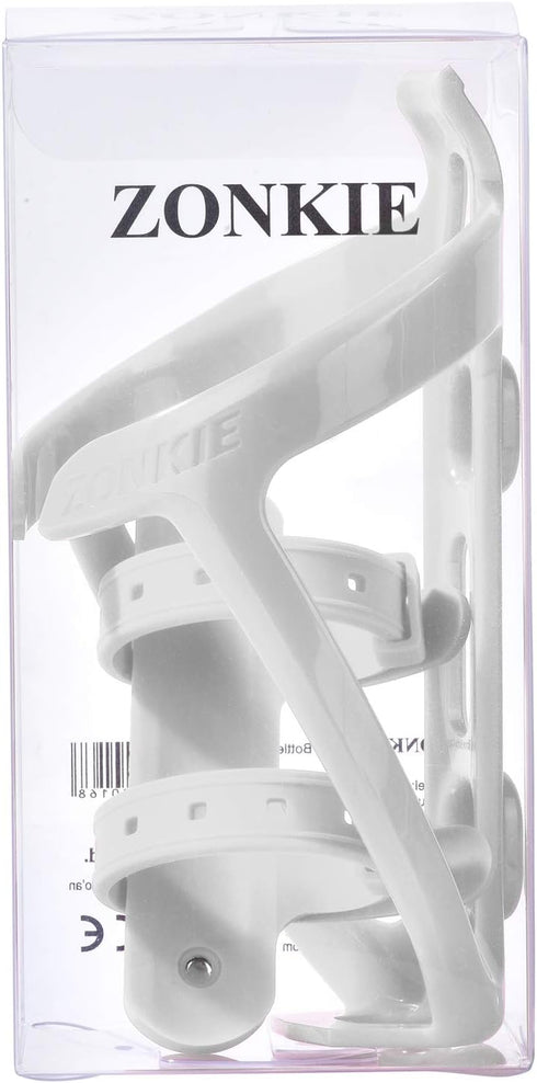 Plastic Bicycle Bottle Cages, Bike Bottle Holder with Cage Mounting Base (White)