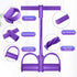 Pedal Resistance Band, Elastic sit up Bands , 4-Tube Pull Rope Multifunctional Tension Rope Body Trainer x Bodybuilding Equipment for Abdomen/Arm/Yoga Stretching Slim Training (Pink) by BOOMFIT