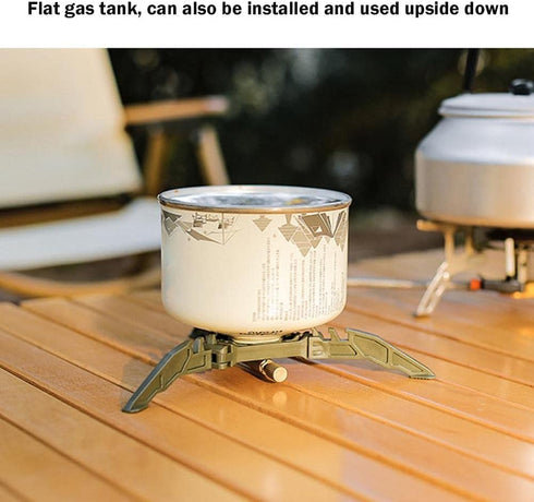 Fuel Can Stabilizer for Camping Stoves - Foldable Cartridge Canister Tripod Bracket for Outdoor Cooking