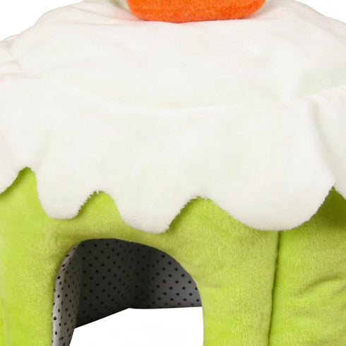 Generic 35x33cm, Chinchilla Pet Cotton Bed, Cake Shape Warm, Hamster House, House, Soft Hangable Nest, for Small Animal